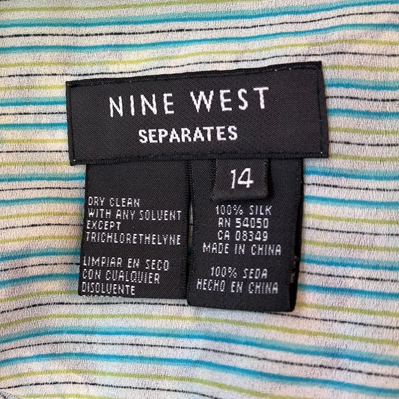 Nine West silk floral skirt, 14 - Picture 4 of 8